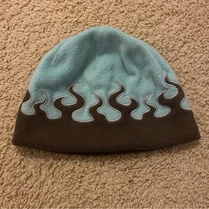 Kids Blue and Brown Flame Beanie, LL Bean